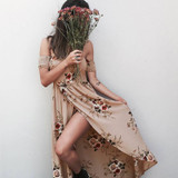 JRQIOT Floral Print Ruffles Chiffon Bohemian Dress Backless Summer Long Sexy Women Dress Maxi Beach Dresses Vestidos JRQIOT Floral Print Ruffles Chiffon Bohemian Dress Backless Summer Long Sexy Women Dress Maxi Beach Dresses Vestidos
