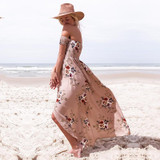 JRQIOT Floral Print Ruffles Chiffon Bohemian Dress Backless Summer Long Sexy Women Dress Maxi Beach Dresses Vestidos JRQIOT Floral Print Ruffles Chiffon Bohemian Dress Backless Summer Long Sexy Women Dress Maxi Beach Dresses Vestidos