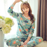 JRMISSLI Pyjama Femme Pijama Entero Mujer Pyama Woman Pijamas 2017 Autumn Winter Sleepwear O-Neck Womens Home Clothing