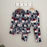 JRMISSLI Men Pajamas Winter Autumn male thick flannel sleepwear set long-sleeve plus size casual lounge