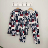 JRMISSLI Men Pajamas Winter Autumn male thick flannel sleepwear set long-sleeve plus size casual lounge