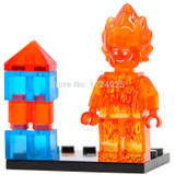JR136 Human Torch Figure Single Sale Galactus Building Blocks Marvel Fantastic Four Superhero Sets Models Toys
