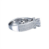 JQUEEN wedding rings 3.45ct cubic zirconia stone 925 Sterling Silver Rings for Women engagement ring Aneis Delicado with box JQUEEN wedding rings 3.45ct cubic zirconia stone 925 Sterling Silver Rings for Women engagement ring Aneis Delicado with box