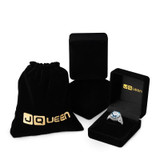 JQUEEN Oval Natural Sky Blue Topaz Ring Solid 925 Sterling Silver Rings For Women Charms Fashion Wedding Jewelry With Gift Box