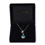JQUEEN Natural Blue Topaz 925 Sterling Silver Water Drop Pendant Necklace 6.75Ct Pear Cut Jewelry Accessories 17.7 Inches JQUEEN Natural Blue Topaz 925 Sterling Silver Water Drop Pendant Necklace 6.75Ct Pear Cut Jewelry Accessories 17.7 Inches