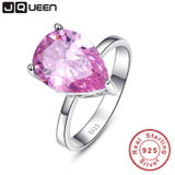 JQUEEN 925 Sterling Silver Jewelry set Mystic Topaz set Pink Water Drop Desgin Necklace Earring Ring sets Women Jewelry set JQUEEN 925 Sterling Silver Jewelry set Mystic Topaz set Pink Water Drop Desgin Necklace Earring Ring sets Women Jewelry set