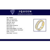 JQUEEN 4.78g Twisted Ring Silver 925 Jewelry Wedding Band 18k Gold Plated s925 Infinity Ring Jewelry with Jewelry BOX For Women