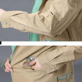 JQNZHNL Female Windbreaker 2017 Spring New fashion Hooded Loose Women Coat Slim Elegant Plus size Long Sleeves Women Coat AA366