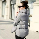 JQNZHNL 2017 Women Winter Cotton-padded Coats New Fashion Casual Large Size Down Cotton Jackets Short Autumn Women Jackets AD181