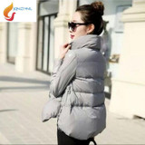 JQNZHNL 2017 Women Winter Cotton-padded Coats New Fashion Casual Large Size Down Cotton Jackets Short Autumn Women Jackets AD181