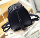 Joypessie Women's Leather Backpack mini Tassel backpack women PU back pack backpacks for teenage girls Rucksack Shoulder bag