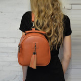 Joypessie Women's Leather Backpack mini Tassel backpack women PU back pack backpacks for teenage girls Rucksack Shoulder bag