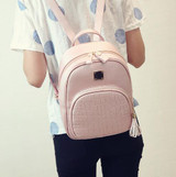 Joypessie Fashion Female PU Backpacks casual leather School Backpacks small preppy Women Small Black Backpacks