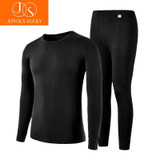 JOYOUS LUCKY Men's Cotton Thin Section Thermal Underwear Men Long Johns Cotton Suit Round Neck Youth Underwear Sets Foundation