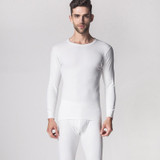 JOYOUS LUCKY Men's Cotton Thin Section Thermal Underwear Men Long Johns Cotton Suit Round Neck Youth Underwear Sets Foundation