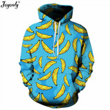 Joyonly Women Men 3D Hoodies It's Beer Time Pizza Hamburger Nutella Food Noddle Banana Printing Sweatshirt Hooded Brand Clothing