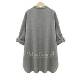 JOYNERO 2017 Spring And Autumn New Fashion Casual Ladies Coat Plus Size XL-5XL Women Clothing Europe Female Pop Free Shipping