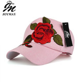 JOYMAY Spring New Fashion Women Baseball cap with Flower Embroidery Adjustable Leisure Casual Snapback HAT B444