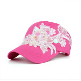 JOYMAY Spring New Fashion Women Baseball cap with Flower Embroidery Adjustable Leisure Casual Snapback HAT B446
