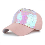JOYMAY Spring New Fashion Women Baseball cap with Sequins Shining Bling Adjustable Leisure Casual Snapback HAT B438