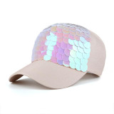JOYMAY Spring New Fashion Women Baseball cap with Sequins Shining Bling Adjustable Leisure Casual Snapback HAT B438