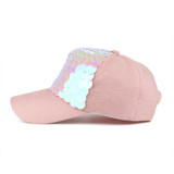 JOYMAY Spring New Fashion Women Baseball cap with Sequins Shining Bling Adjustable Leisure Casual Snapback HAT B438