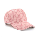 Joymay 2017 Spring New Women Lace Fabric Baseball cap Adjustable Fashion Leisure Casual Snapback HAT B413