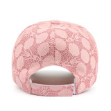 Joymay 2017 Spring New Women Lace Fabric Baseball cap Adjustable Fashion Leisure Casual Snapback HAT B413