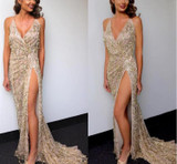JOYINPARTY Night club dress elegant 2017 women dress vestidos de festa women sexy dresses gold sequins long evening maxi dress