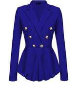 JOYINPARTY  Fashion Women Slim Fit Blazer Jackets Long Sleeve Blazer Workwear Casaco Feminino Solid No Button Clothes