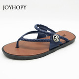 JOYHOPY 2017 Men's Flip Flops Casual Summer Slippers Shoes Men Lesiure Rubber Beach Sandals For Men sandalias mujer AMS0008