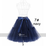 JOYDU Best Quality Lolita Tulle Skirt American Apparel Midi 5 Layers Tutu Skirts Womens Petticoat 2017 Summer faldas saia jupe