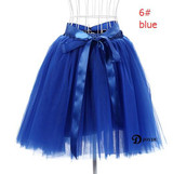 JOYDU Best Quality 7 Layers Dance Tulle Skirt American Apparel Tutu Skirts Womens Petticoat Elastic Belt 2017 faldas saia jupe