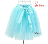 JOYDU Best Quality 7 Layers Dance Tulle Skirt American Apparel Tutu Skirts Womens Petticoat Elastic Belt 2017 faldas saia jupe