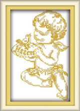 Joy sunday Lovely angel cross stitch pattern kits handcraft make embroidery with chart