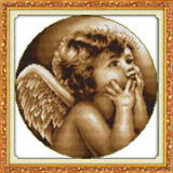 Joy sunday Lovely angel cross stitch pattern kits handcraft make embroidery with chart