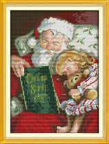 Joy Sunday Christmas series Canvas DMC Counted Chinese Cross Stitch Kits printed Cross-stitch set Embroidery Needlework