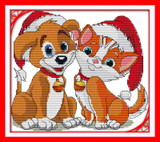 Joy Sunday Christmas series Canvas DMC Counted Chinese Cross Stitch Kits printed Cross-stitch set Embroidery Needlework