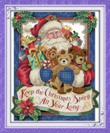 Joy Sunday Christmas series Canvas DMC Counted Chinese Cross Stitch Kits printed Cross-stitch set Embroidery Needlework