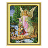 Joy Sunday Counted cross stitch kits Angel convoy(1)DMC14CT11CTcottonfabric restaurant hotel homedeco painting factory wholesale
