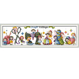 Joy Sunday Cartoon Style Craft Village Free Counted Cross Stitch Christmas Design Handwork Embroidery kits for Gifts