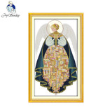 Joy Sunday Angel embroidery flowers HandMade diy cotton painting picture of craft Cross Stitch Kits