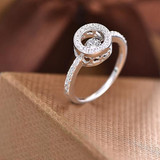 JOWISDOM Hot Sale Rings with Dancing Natural Topaz Stone Rings for Women Topaz Jewelry 925 Sterling Silver Wholesale Price