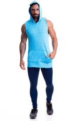 Jor Blue Stereo Hoodie Tank