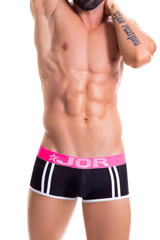 Jor Black/Pink Electro Boxer Trunk