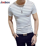 JOOBOX Brand Striped T Shirt Man 2017 Fashion Summer tshirt men Cotton O Neck Short Sleeved Slim Fit Tops Tees camisetas hombre