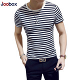 JOOBOX Brand Striped T Shirt Man 2017 Fashion Summer tshirt men Cotton O Neck Short Sleeved Slim Fit Tops Tees camisetas hombre