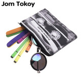 Jom Tokoy 3D Printing Pencil bags cosmetic bag 2017 cosmetiquera makeup bag trousse de maquillage neceser organizer pencil case