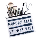 Jom Tokoy 3D Printing Eyelash brush Travelling Organizer Makeup bag Women Letter Cosmetic Bags with Zipper