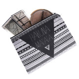 Jom Tokoy 3D Printing HakunaMatata Simple Cosmetic Bags Polyester Black and white geometry for Women Travelling